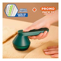 Pack12 Equipo Quitapelusas Moderno para Prendas Verde Hogar Plus Y+Papel Regalo